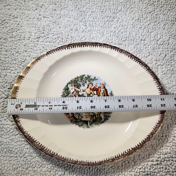 Cronin China Co. 11" x 9" Oval Serving Platter Pattern CO12 Vintage Made in USA - Picture 7 of 9
